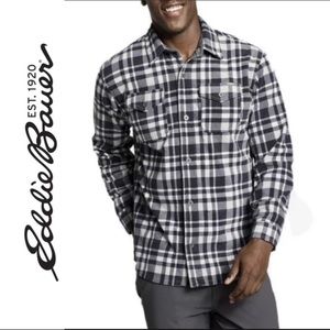 Sale! New with Tag - Eddie Bauer Chutes Microfleece flannel shirt